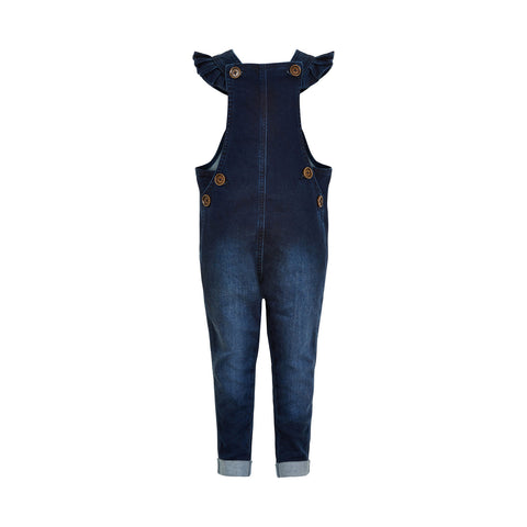 Latzhose Sweat Denim Dark Navy | Minymo