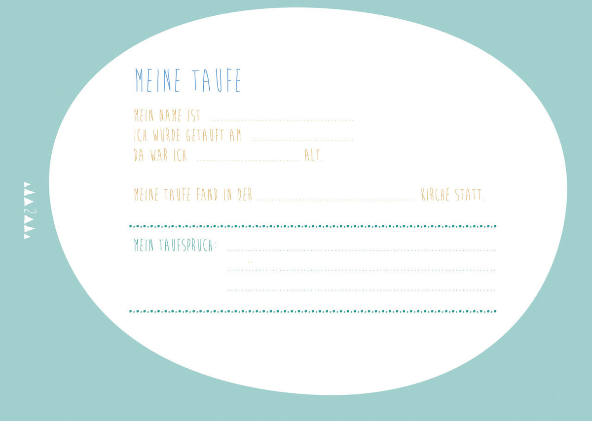 Mein Taufbuch Junge Schiff blau | ava & yves