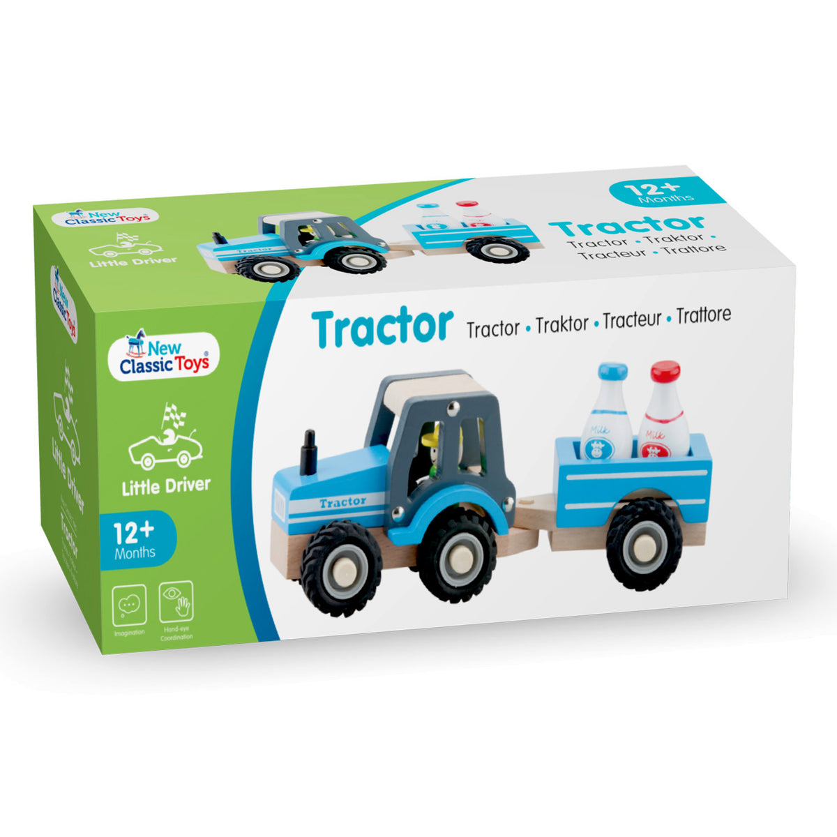 Traktor mit Milchanhänger | New Classic Toys