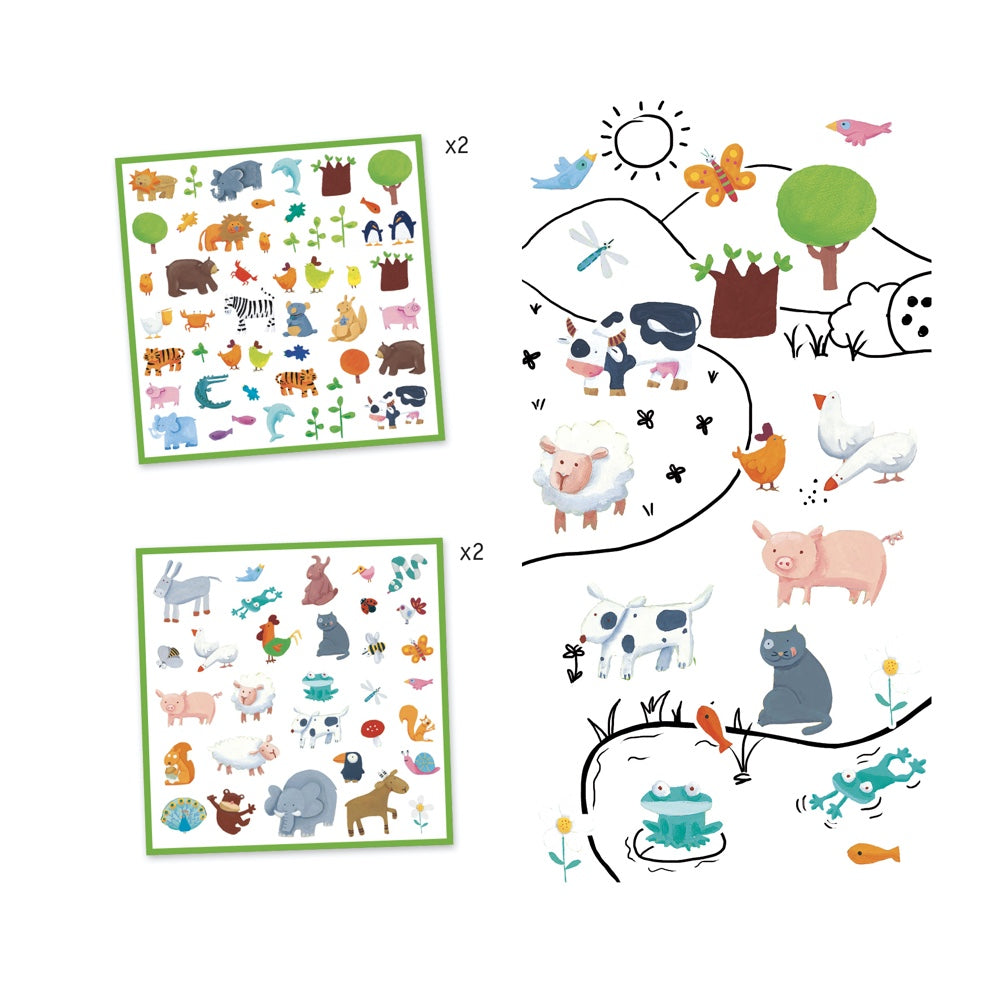 So können Hefte, Bücher, Zeichnungen, Briefe und Freundschaftsbücher verziert werden und somit das eigene Werk verschönern. Der Kreativität sind hier keine Grenzen gesetzt. Das Sticker Set eignet sich gut als Beigabe zu einem Geschenk oder als kleine Aufmerksamkeit.