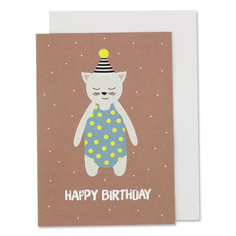 Klappkarte | Katze Happy Birthday | ava & yves