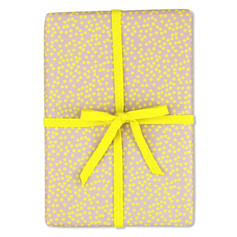 Geschenkpapier getupft  | rosa-gelb | ava & yves