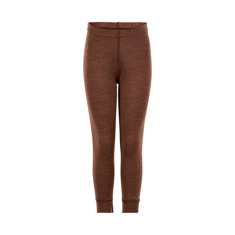 leggings aus wolle braun