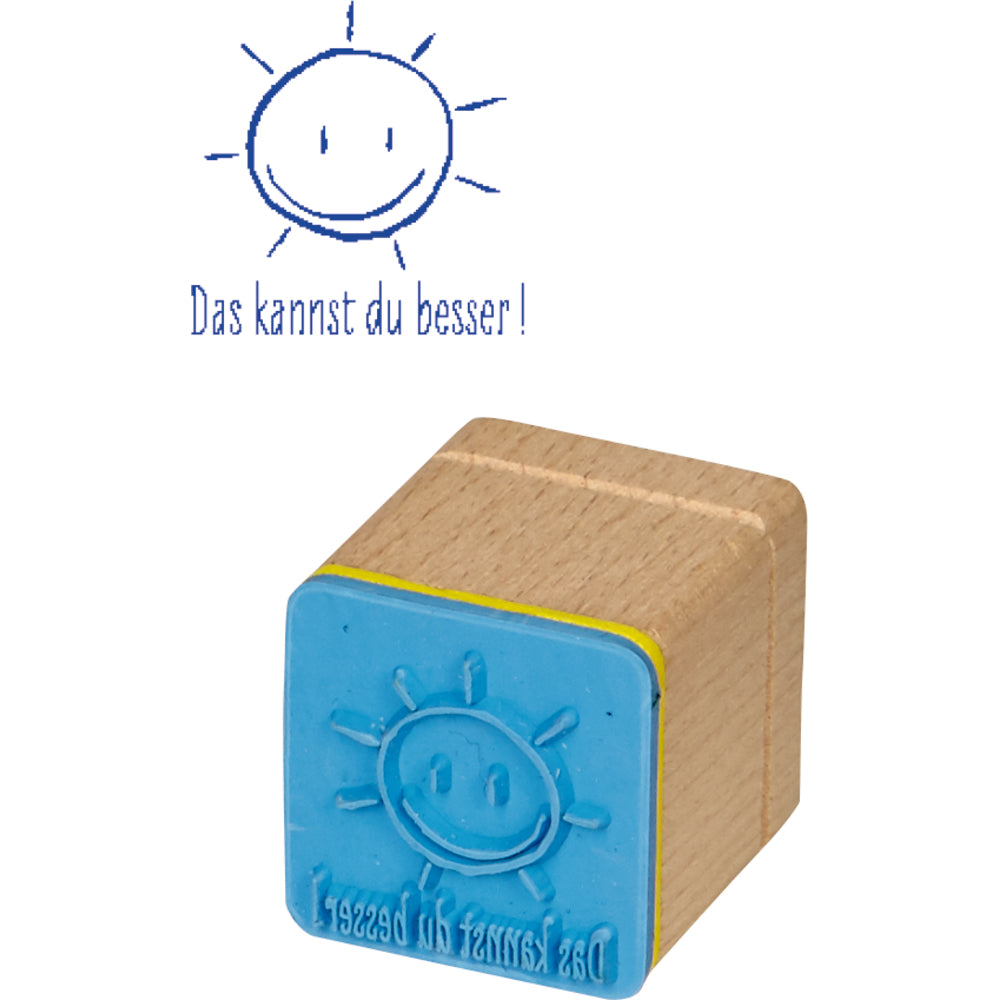 Eine kleine Belohnung für alle Fleißigen. Dieser kleine Holzstempel mit sechs unterschiedlichen motivierenden Sprüchen und verspielten Motiven zaubert garantiert ein Lächeln auf jedes Gesicht.