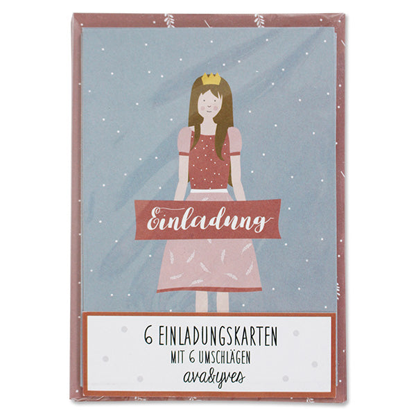Einladungskarten-Set | Prinzessin | ava & yves