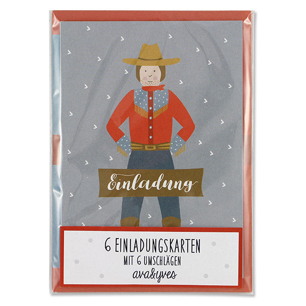 Einladungskarten-Set | Cowboy | ava & yves