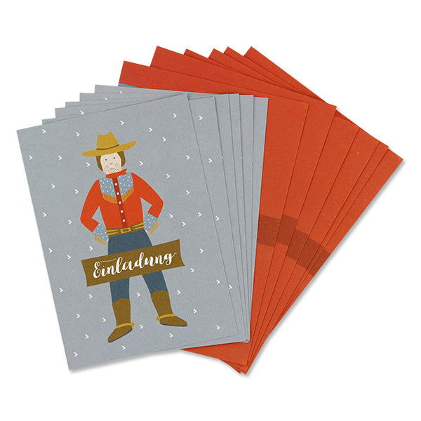 Einladungskarten-Set | Cowboy | ava & yves