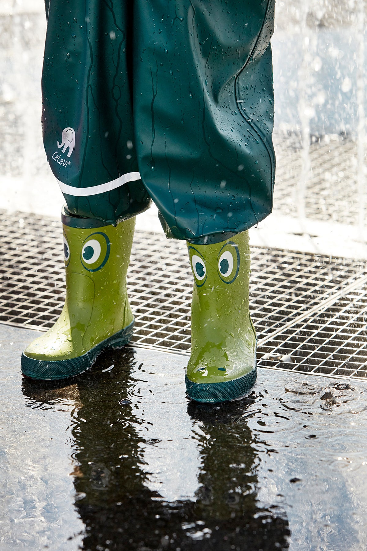 Gummistiefel Naturkautschuk | Grün Drache | CeLaVi