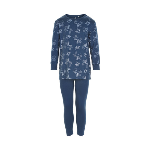 Pyjama dunkelblau Einhorn | CeLaVi
