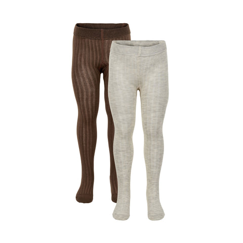 Strumpfhose Solid Rib 2-Pkg. | Trush | Minymo