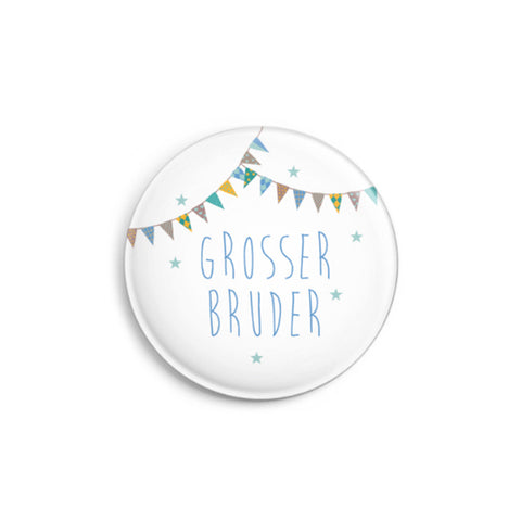 Button Großer Bruder weiß | ava & yves