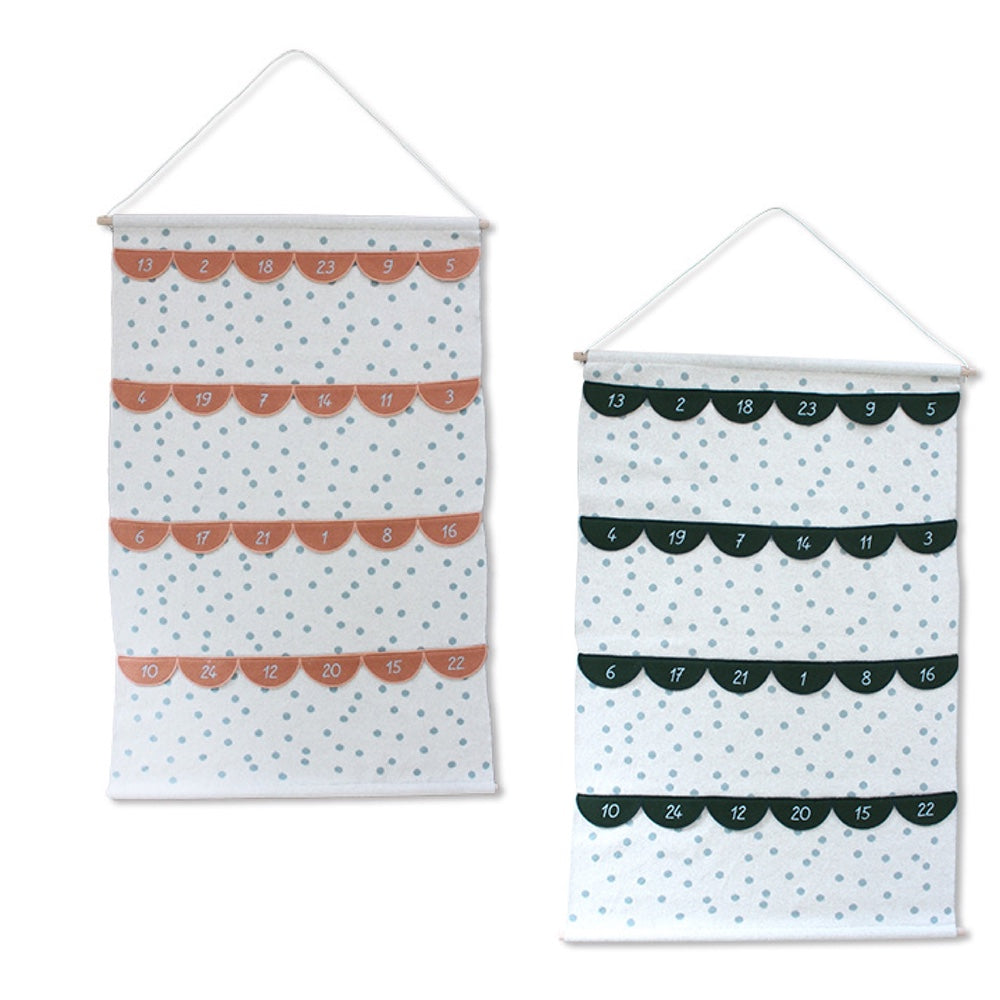 Adventkalender Wandbehang Sugar aus Biobaumwolle  | ava & yves