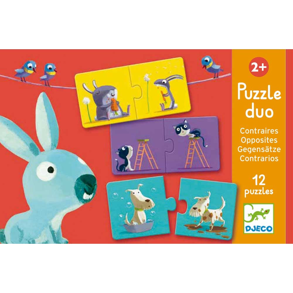 Puzzle duo Gegensätze | Djeco
