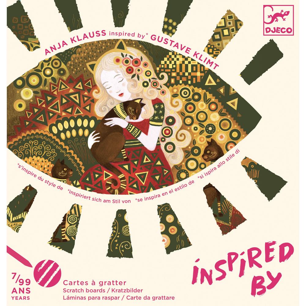 Kratzbilder Inspired by Gustav Klimt Goldene Musen | Djeco