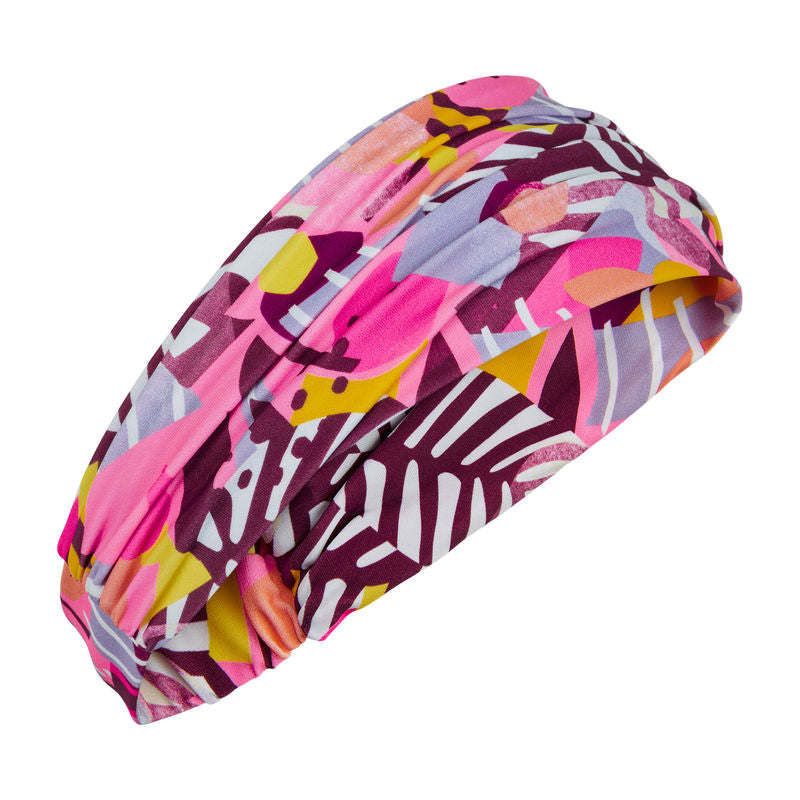 Badeanzug UV 40+ mit Haarband | Festival Fuchsia | Color Kids