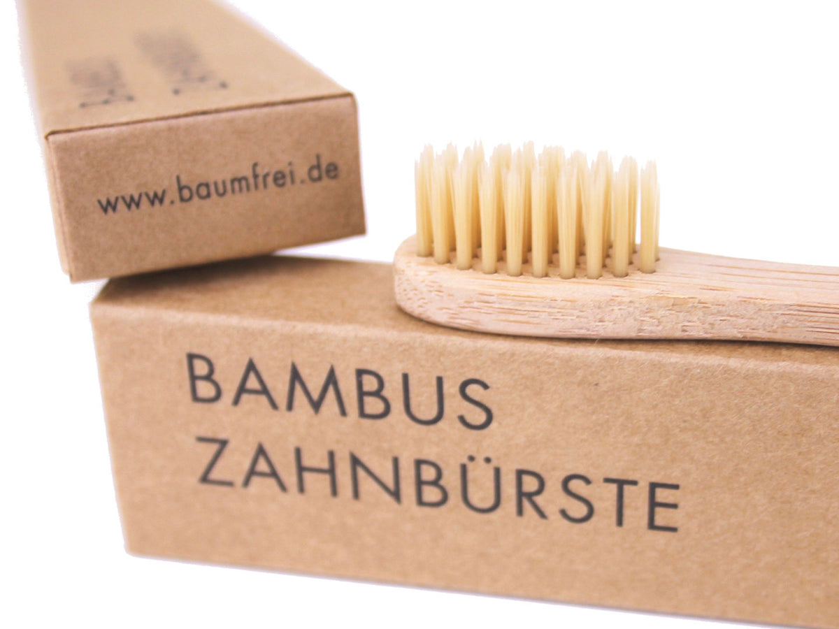 Bambus Zahnbürste | vegan & BPA frei | Baumfrei