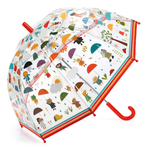 Lustiger Regenschirm "Im Regen" | Djeco