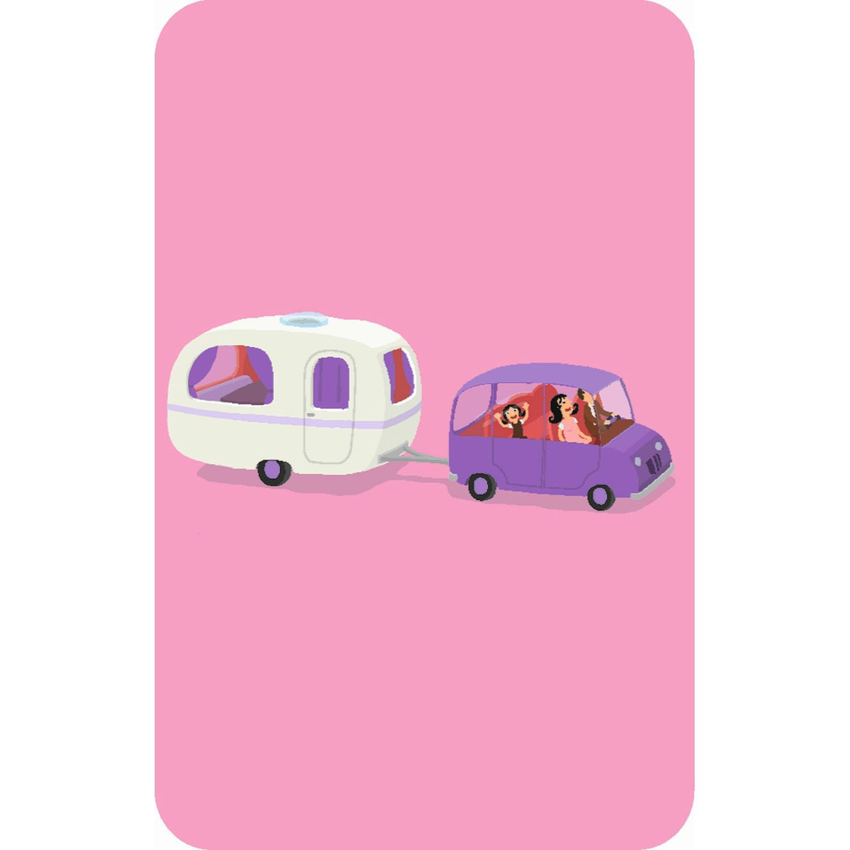 DJECO Mini Reisespiel: Katuvu. Ein Reisebeobachtungsspiel für 2 - 4 Spieler mit 60 Spielkarten für Kinder ab 4 Jahren, um mit der Familie auf endlosen Reisen zu spielen.