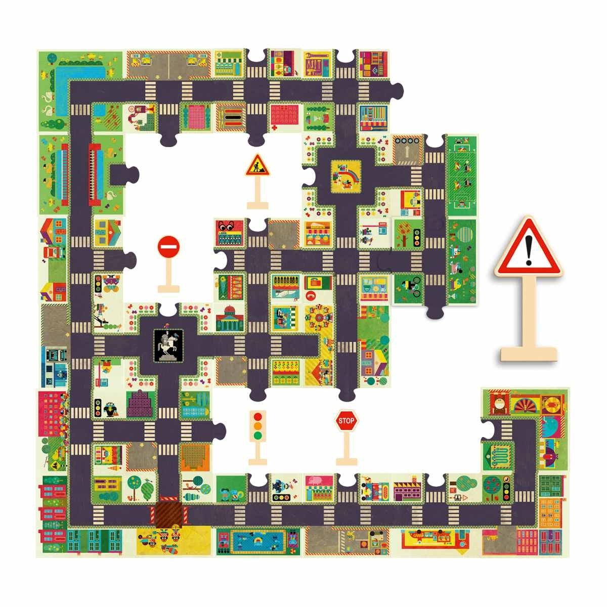 Riesenpuzzle 24 Teile Die Stadt | Djeco