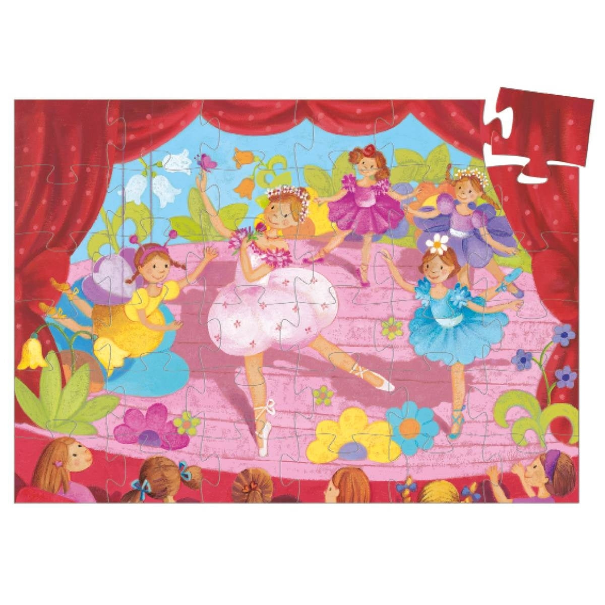 Puzzle 36 Teile Die Ballerina und die Blume | Djeco