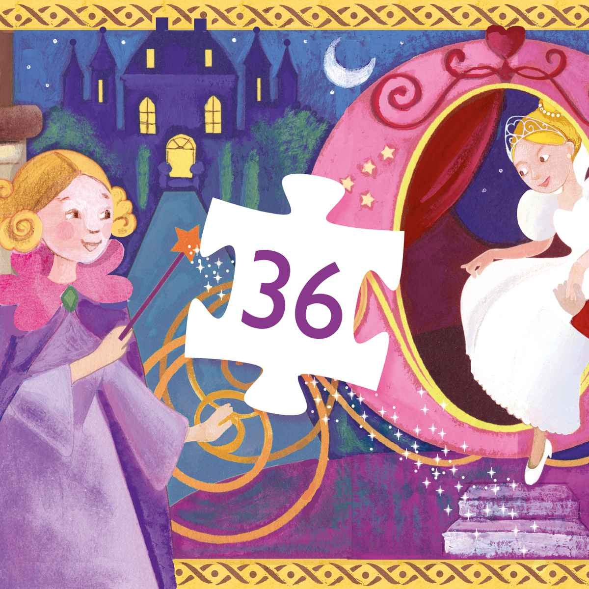 Puzzle 36 Teile Cinderella | Djeco