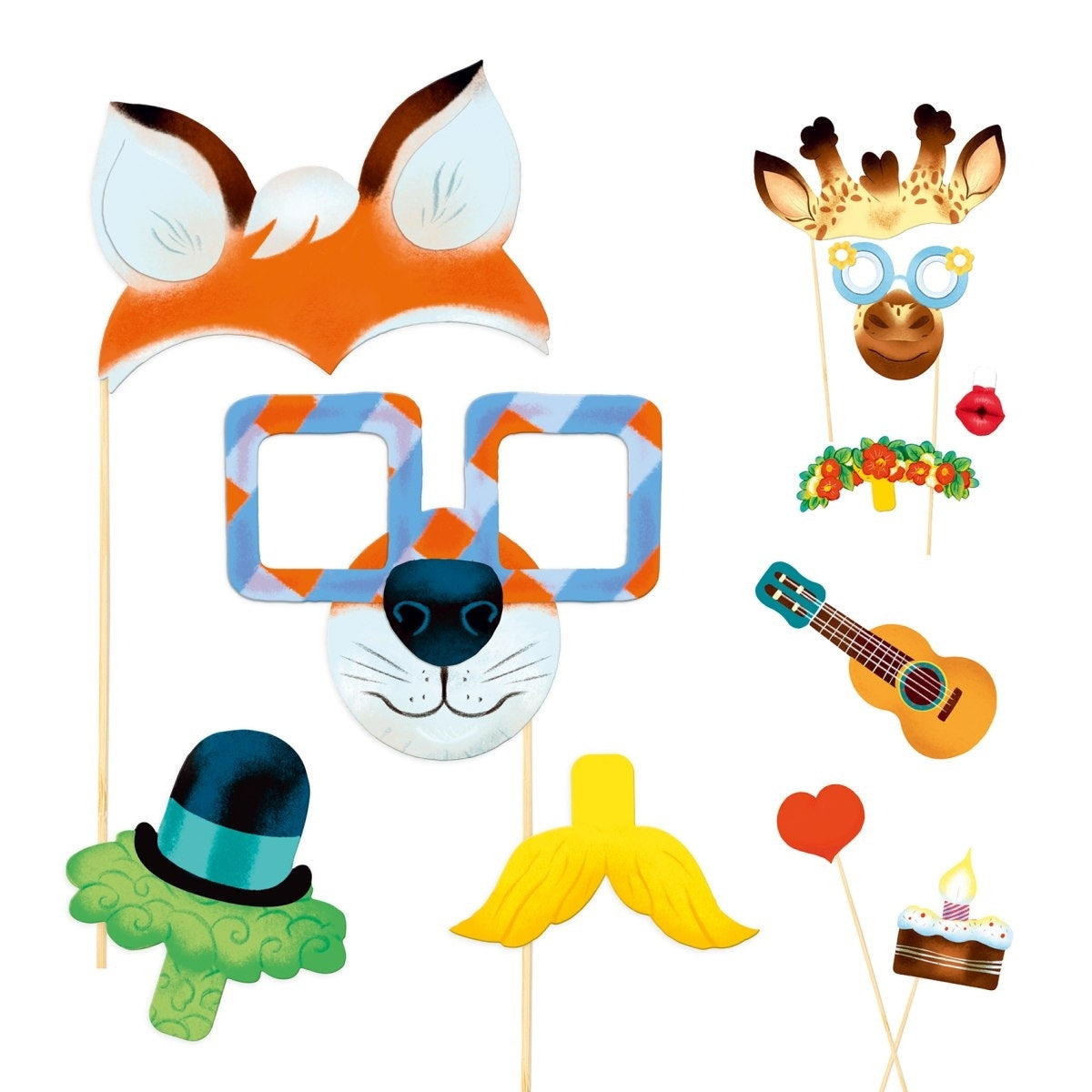 Masken für Fotobox | Fotobox-Zubehör | Photobooth zum Selbermachen | Djeco