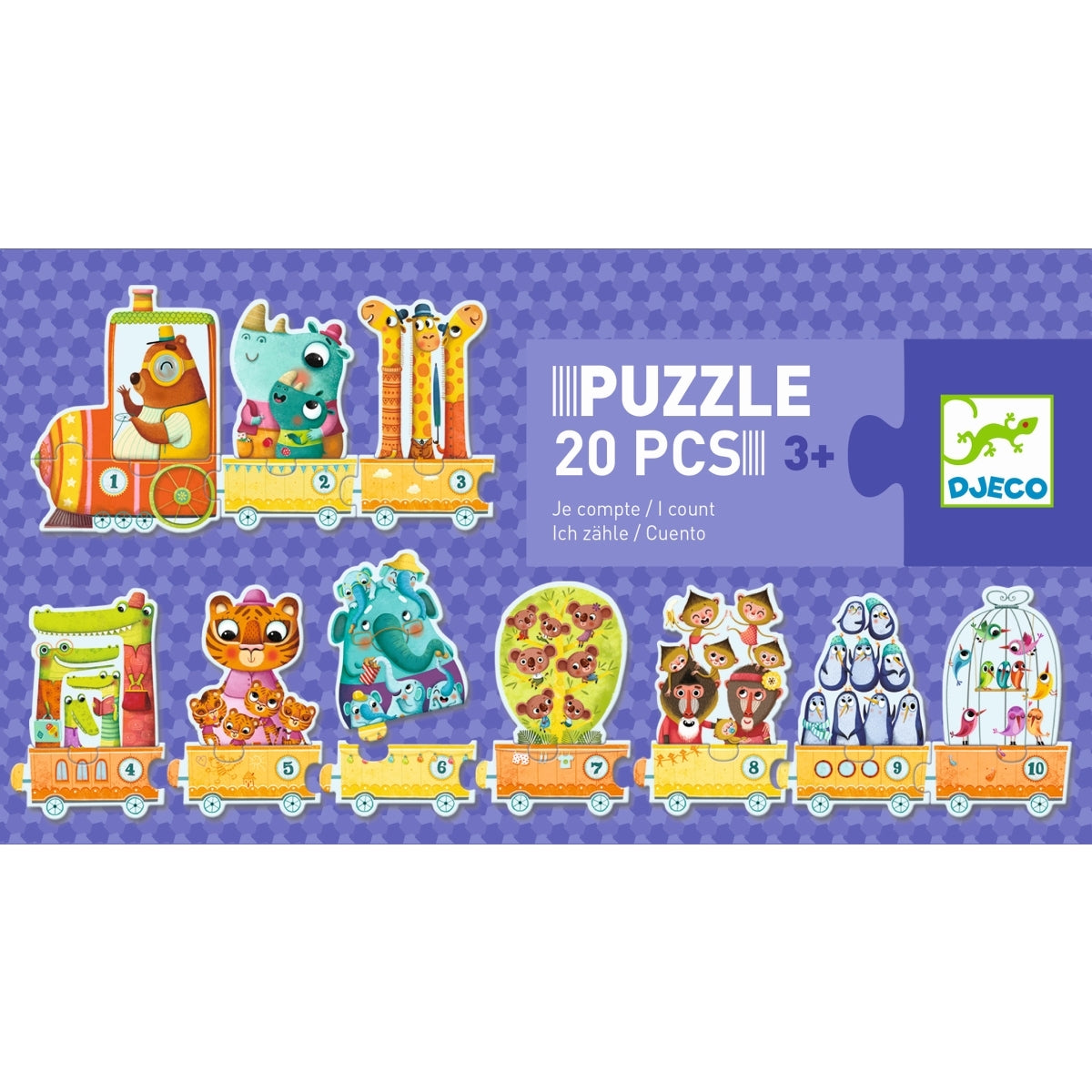 Puzzle 20 Teile Ich zähle ... | Djeco