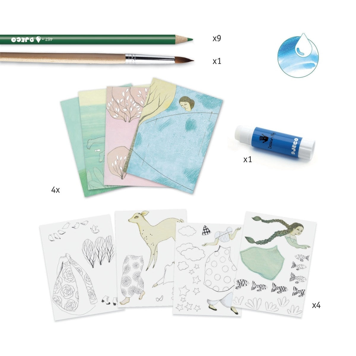 Kreativset Workshop Aquarellstifte | Djeco