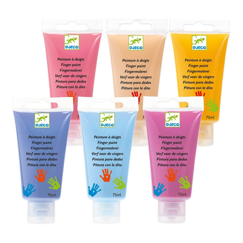 Fingerfarben 6 Tuben Pastell | Djeco