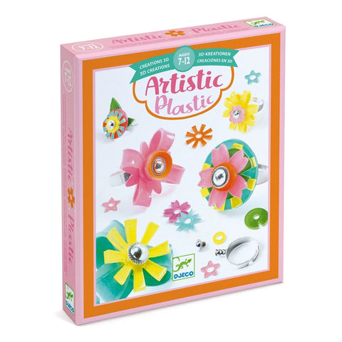 Kreativset Artistic Patch Collage Ringe Schrumpffolie | Djeco