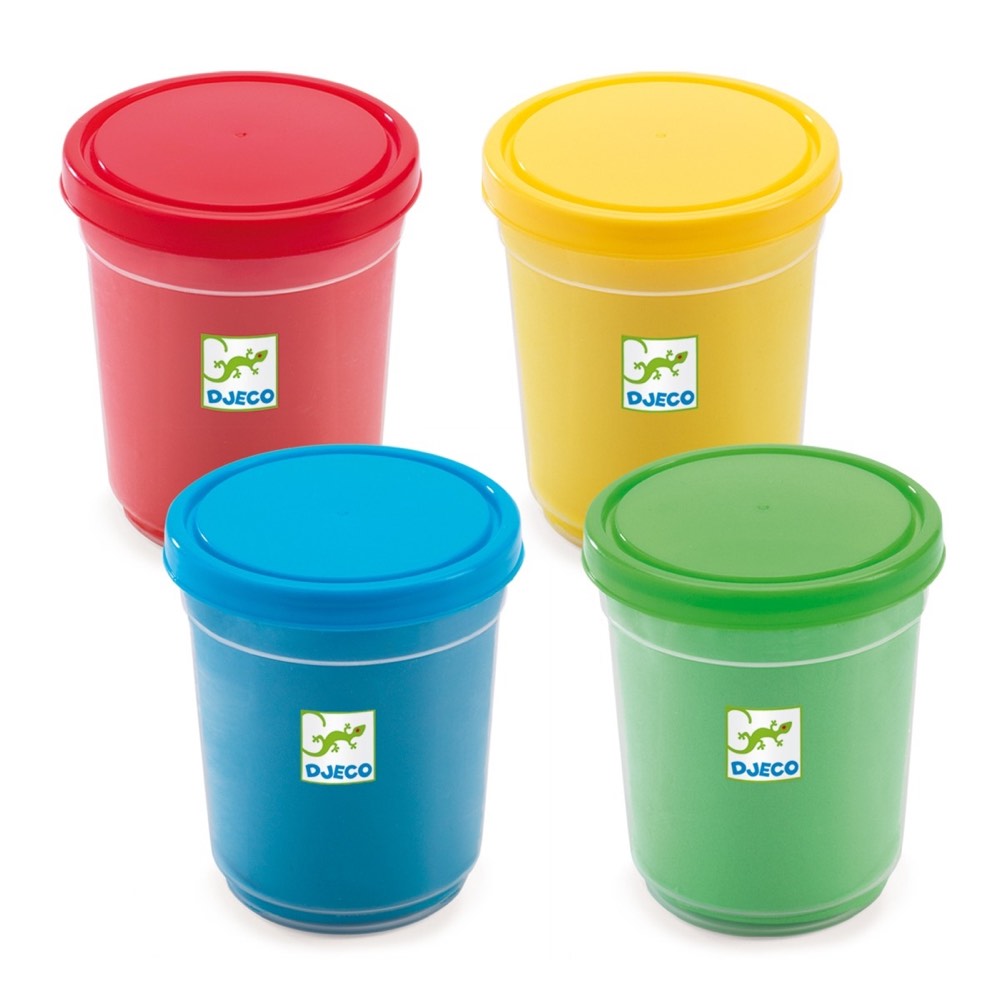 🌈 Farben: Rot, Grün, Blau, Gelb
⚖️ Inhalt: 4 Töpfe mit je 140 g Knetmasse
👶 Altersempfehlung: Ab 18 Monaten