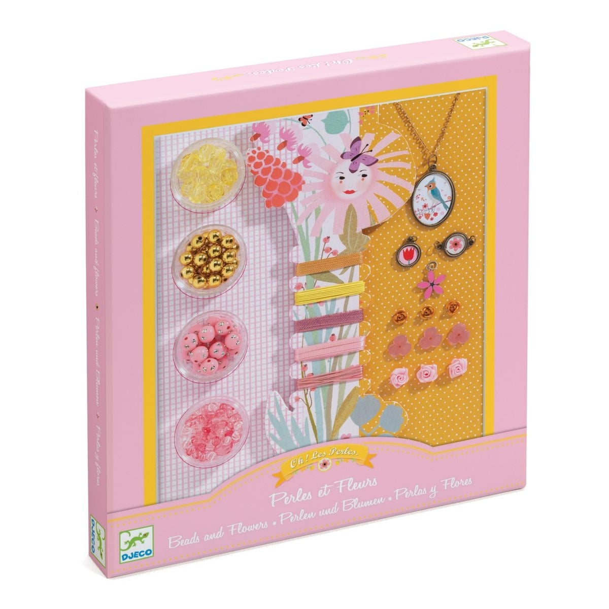 Schmuckbastelset Perlen und Blumen | Djeco