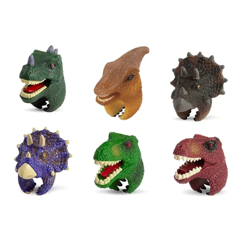 Brüllen! Das Abenteuer wartet auf dich mit diesen lustigen Dino-Ringen. Verkauft in verschiedenen Stilen von lustigen handbemalten Dinosaurierringen. Wählen Sie aus sechs Dinosauriern.