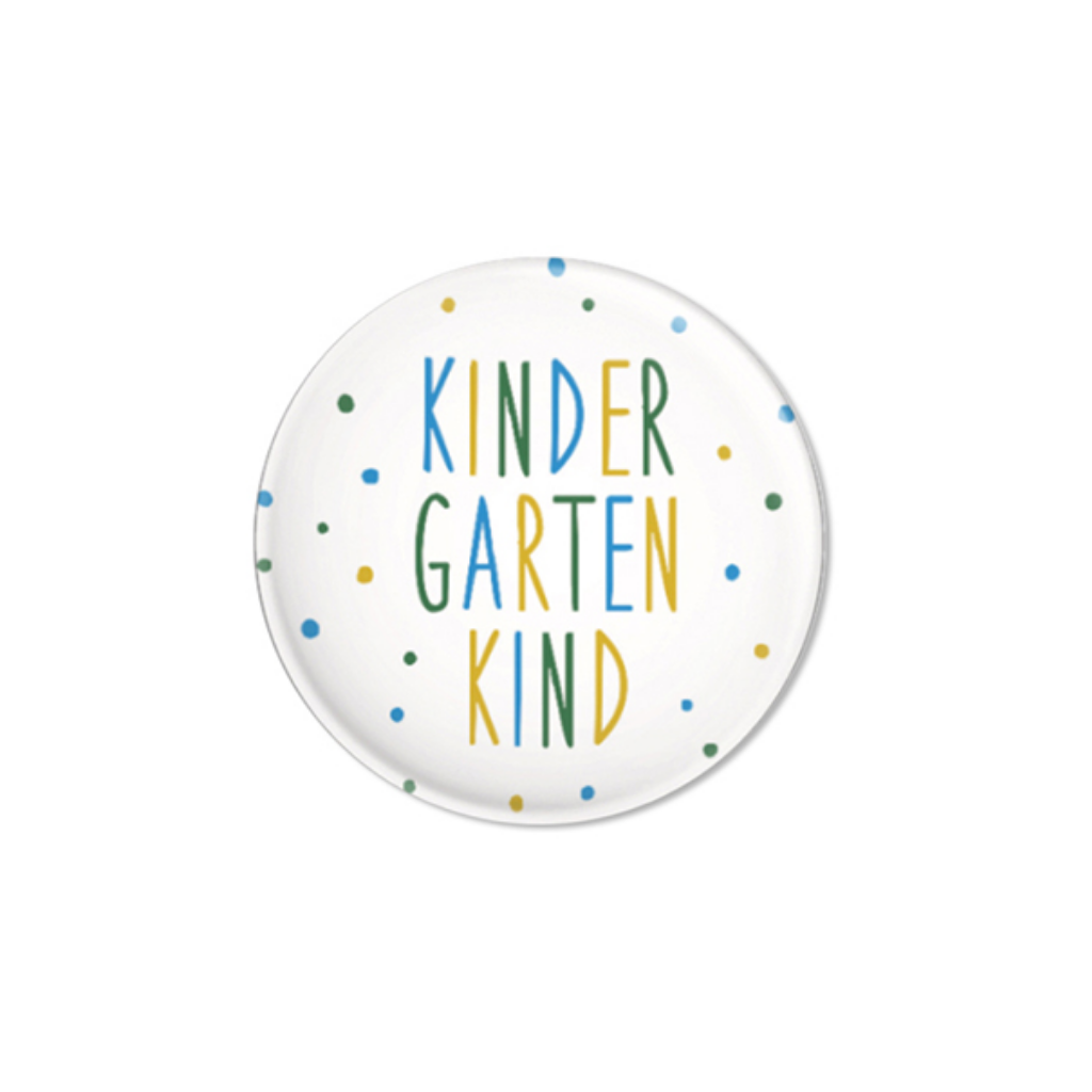 Button Kindergartenkind Konfetti blau | ava & yves