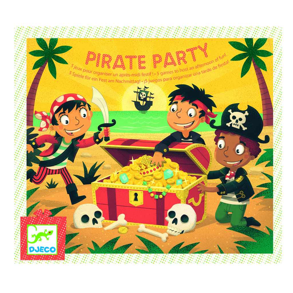 Pirate Party Set mit 5 Spielen | Djeco