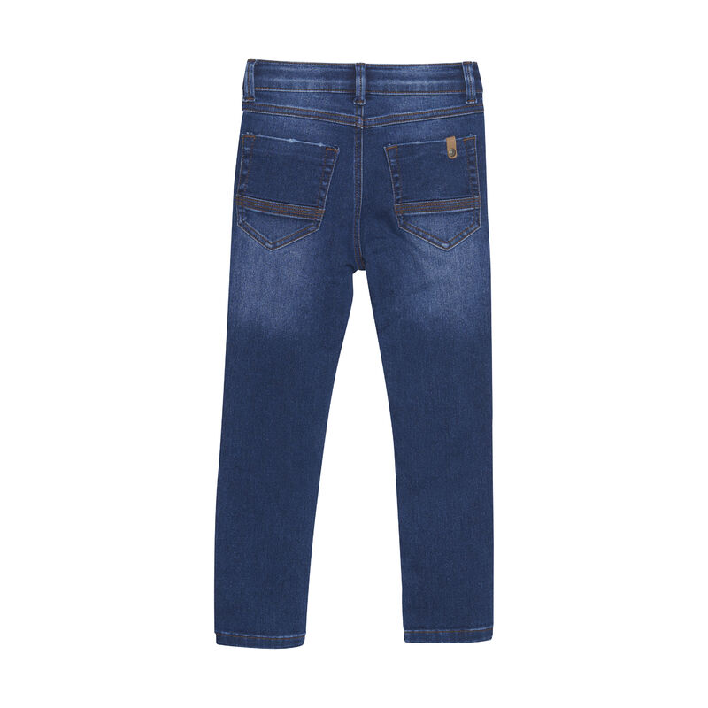 Die Jeans Denim ist geraden geschnitten und hat einen coolen Used-Look. Sehr angenehmen Tragekomfort- Material: 80% Baumwolle / 1% Elastan / 19% Polyester