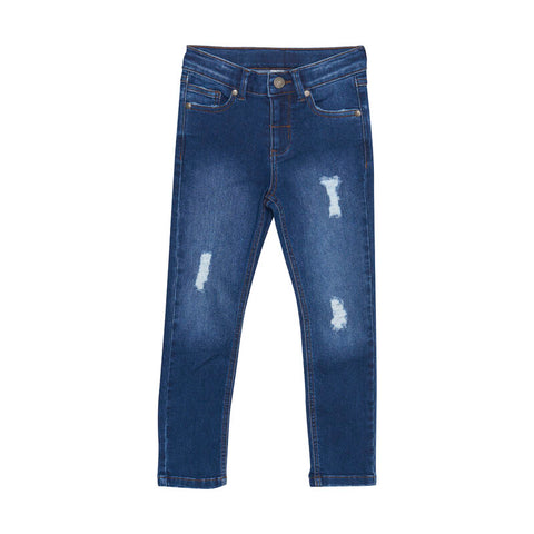 Die Jeans Denim ist geraden geschnitten und hat einen coolen Used-Look. Sehr angenehmen Tragekomfort- Material: 80% Baumwolle / 1% Elastan / 19% Polyester