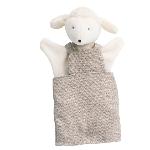 Die Handpuppe Nini die Maus ist bei den schönsten und abenteuerlichsten Geschichten dabei.  Die Moulin Roty Handpuppe aus der Serie la Grande Famille eignet sich hervorragend zum kreativen Spielen. Wird die Hand hineingesteckt, können der Kopf und die Arme der Puppe bewegt werden. Die Marionette ist wandelbar als kleines Schäfchen und spielt gerne auch andere Rollen.