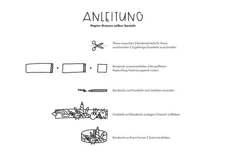 Papier-Kronen selber basteln ab 4 Jahren | Vicky Bo