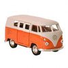 VW Bus Bully Rückziehauto 7,3 cm von Goki, Orange