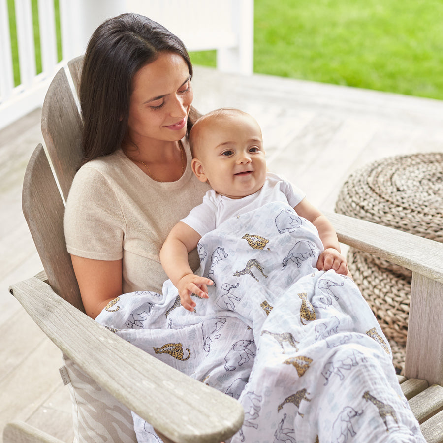 Swaddle Baumwolle Classic Pucktuch JUNGLE SET | aden + anais