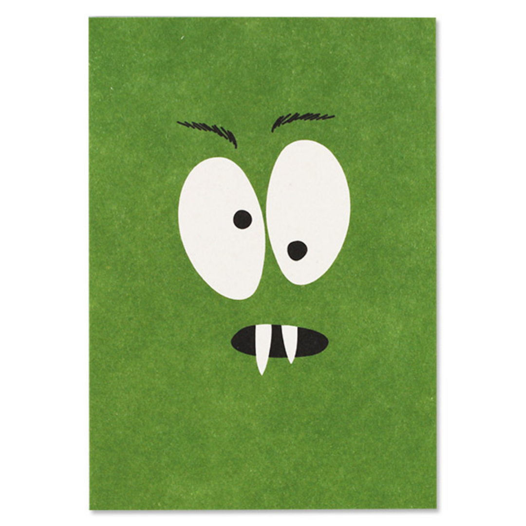 Postkarte | Monster grün | ava & yves