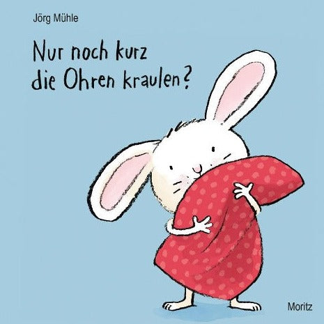 Es ist spät geworden: Hasenkind muss ins Bett. Die Zähne sind geputzt, der Schlafanzug liegt bereit. Klatsch in die Hände – schon hat Hasenkind ihn an. Jörg Mühle hat sich ein wunderbares Ritual ausgedacht, mit dem Hasenkind ins Bett gebracht wird: Händeklatschen, Kissen zurechtklopfen, Simsalabim sagen, Ohren kraulen, Rücken streicheln, gut zudecken und schließlich den Schlaf-gut-Kuss geben.