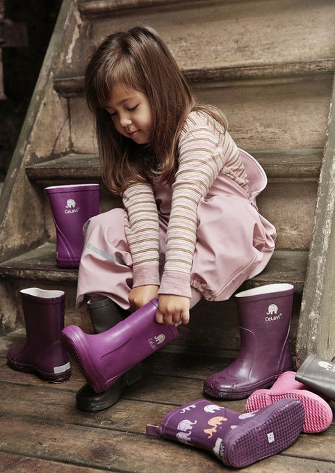 Gummistiefel Naturkautschuk | Elefanten | CeLaVi