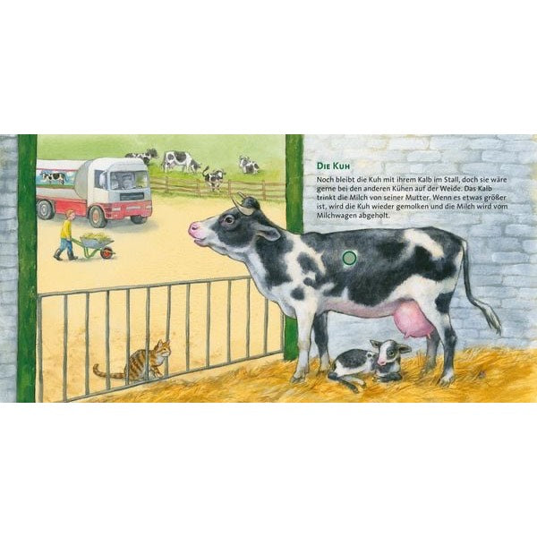 Das Hör mal mit 6 echten Tierstimmen und Naturgeräuschen erweckt den Bauernhof zum Leben. Ein Buch zum Hören und Schauen – mit erstklassiger Tonqualität und naturgetreuen Illustrationen.
