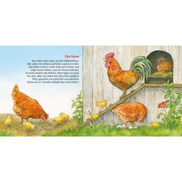 Das Hör mal mit 6 echten Tierstimmen und Naturgeräuschen erweckt den Bauernhof zum Leben. Ein Buch zum Hören und Schauen – mit erstklassiger Tonqualität und naturgetreuen Illustrationen.