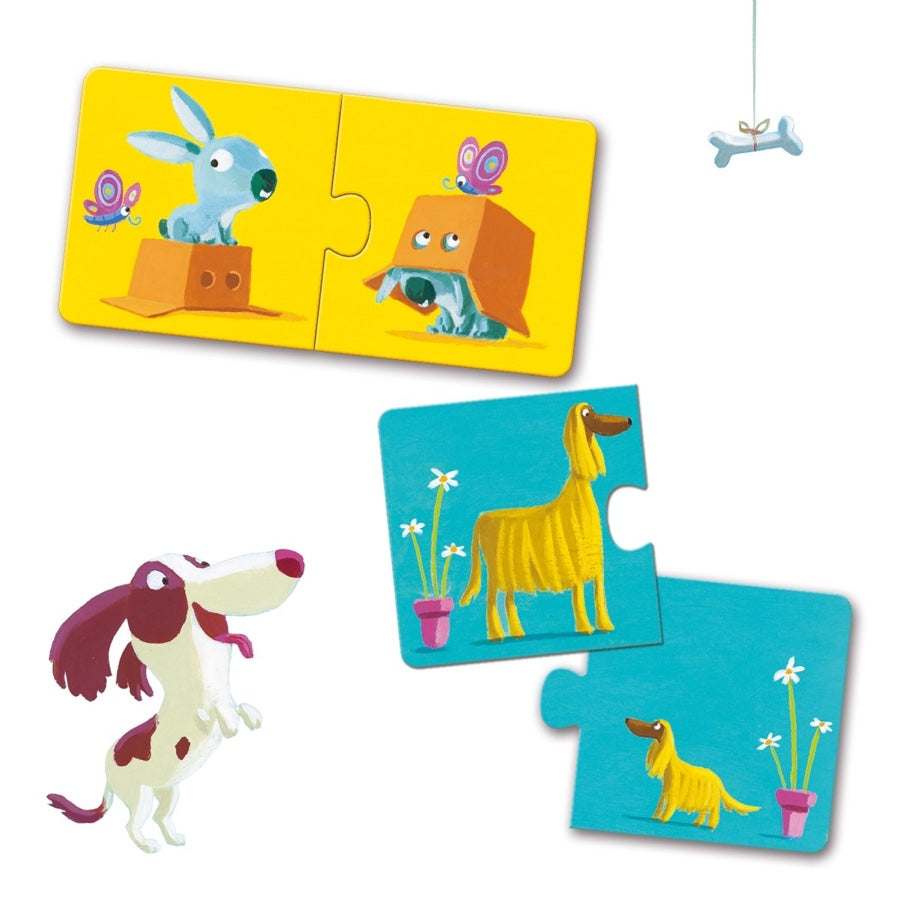 Puzzle duo Gegensätze | Djeco