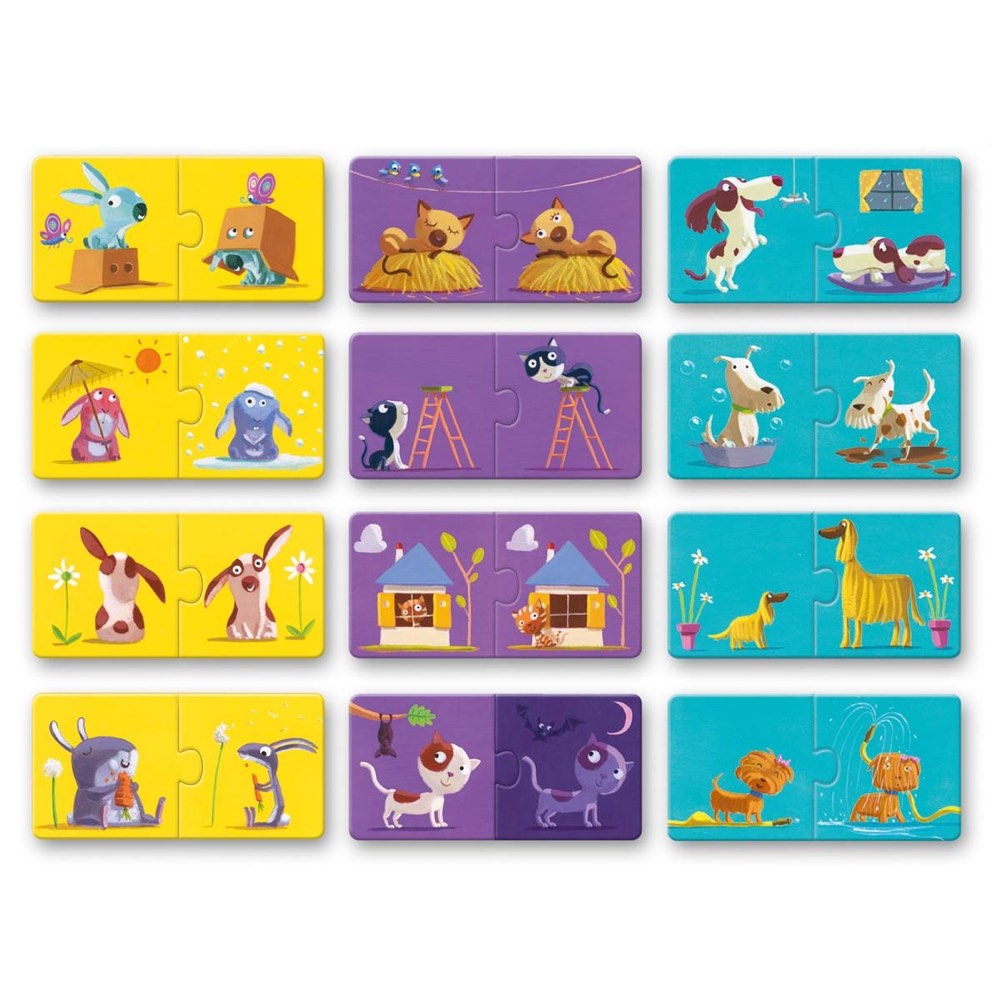 Puzzle duo Gegensätze | Djeco