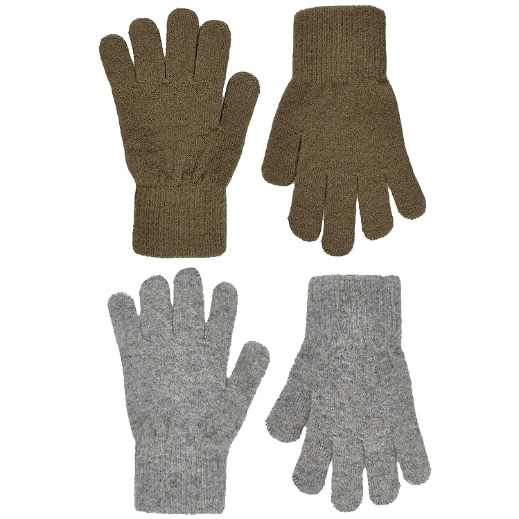 Wollhandschuhe 2er Pkg. | Olive