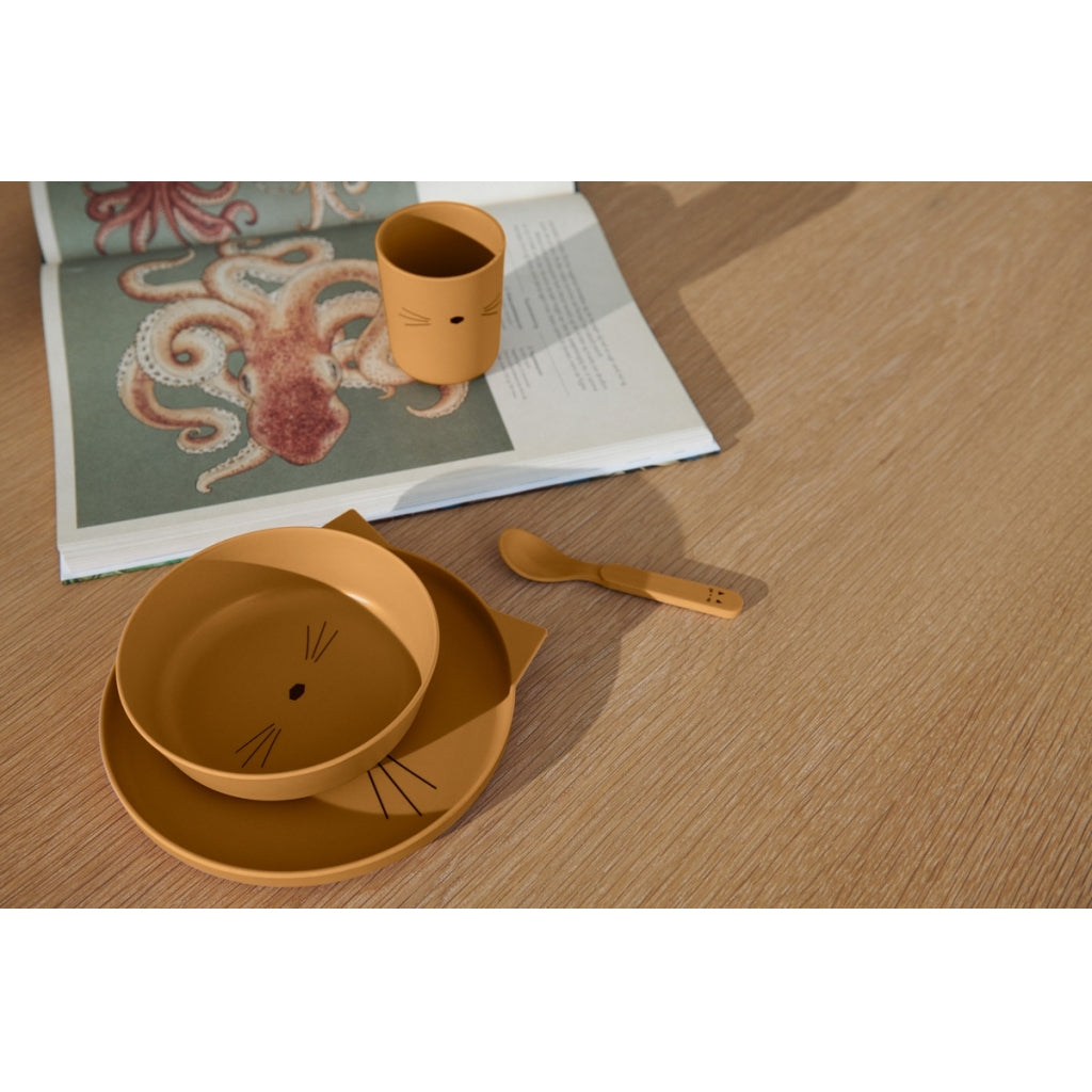 Geschirrset BRODY Tiermotive Katze, Maus | Liewood